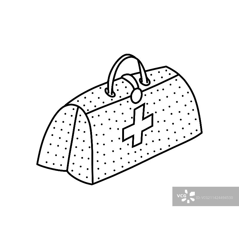 手绘急救箱图片素材