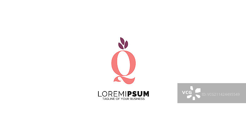 字母Q美容设计图标图片素材