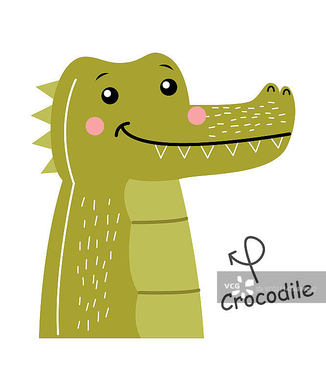 鳄鱼卡通形象图片素材