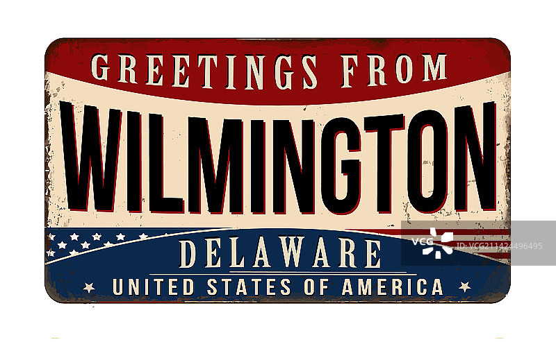 来自威明顿的复古铁牌图片素材