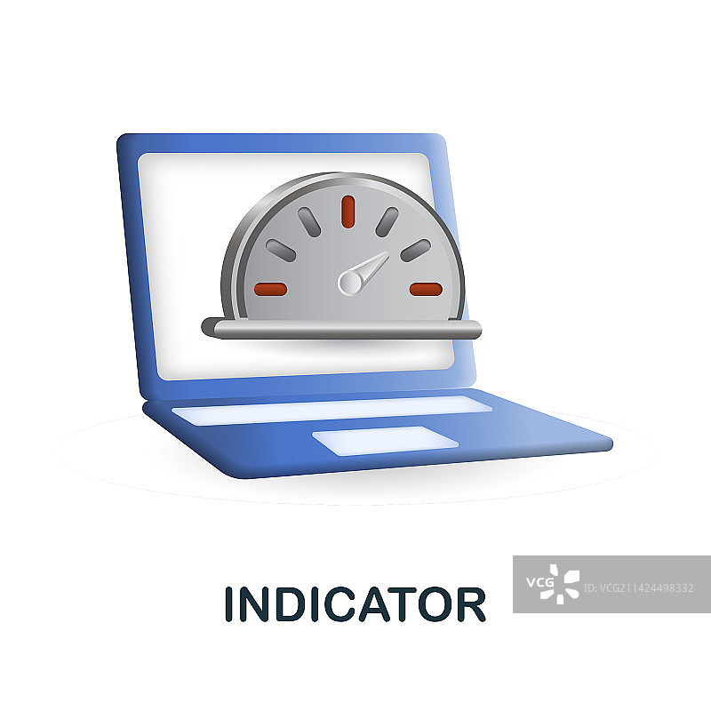性能系列中的 3D 指示器图标图片素材