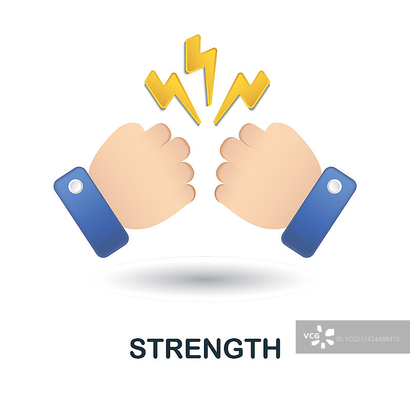 性能系列之力量图标3D图片素材