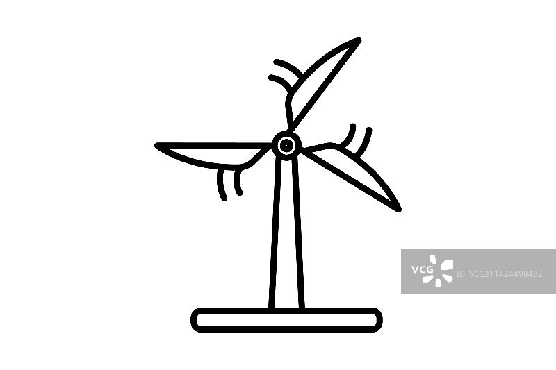 生态相关风力发电图标图片素材