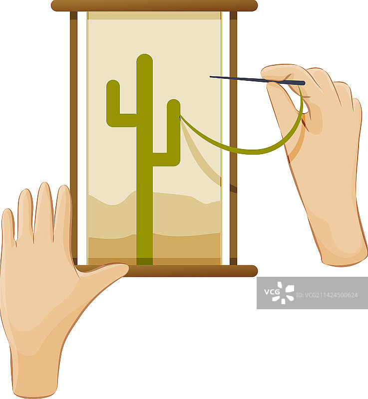 女人的手用针绣花图片素材