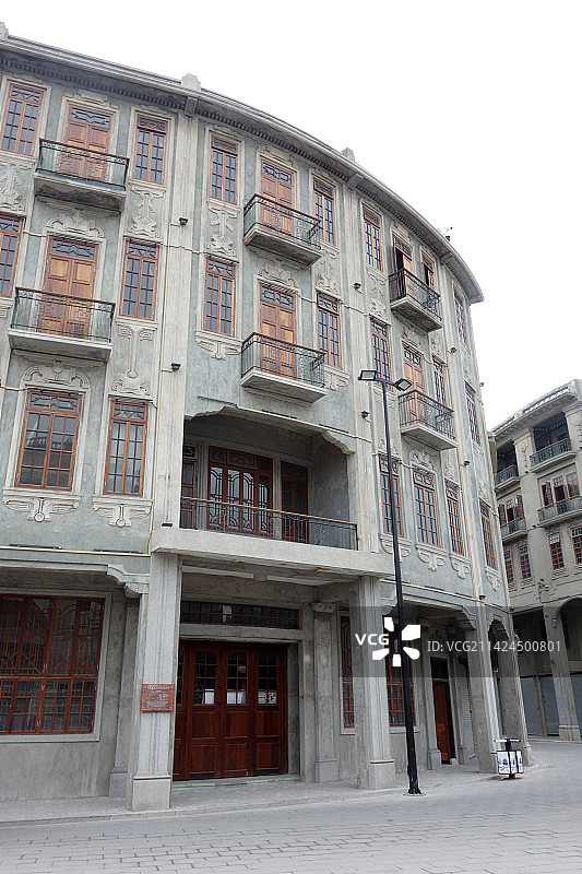 汕头老街区地标性建筑群图片素材
