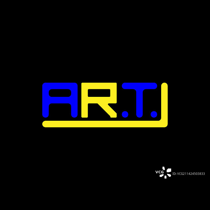 带有图形艺术的艺术字母标志创意设计图片素材