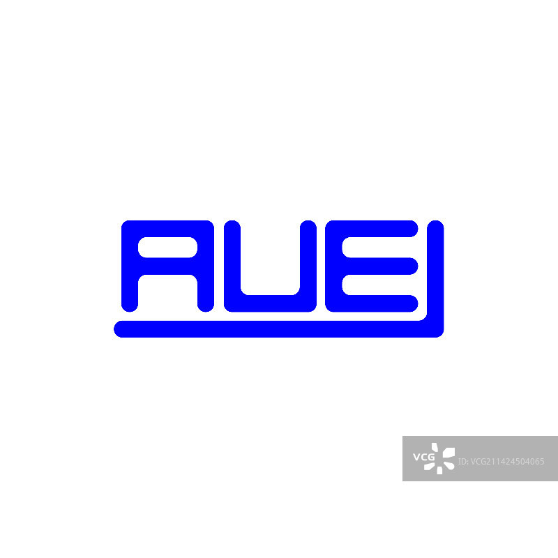 AUE字母创意标志设计图片素材