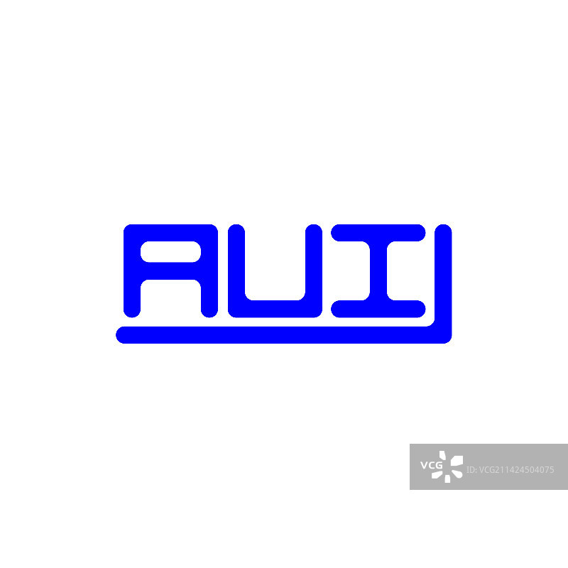 AUI字母LOGO创意设计图片素材
