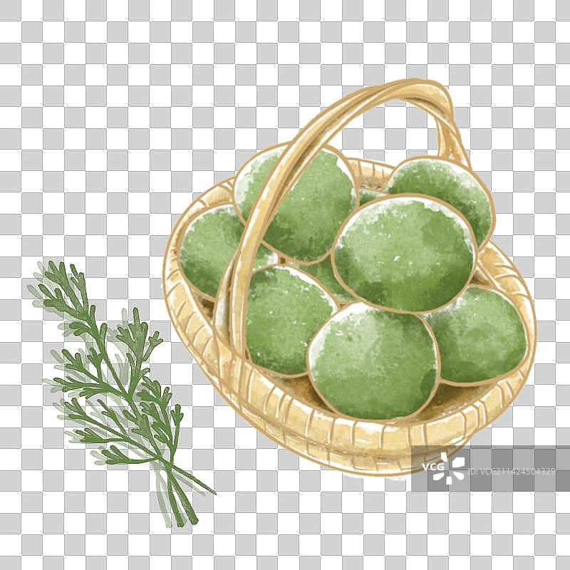 清明节 清明果 艾草图片素材