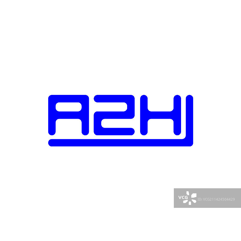 AZH字母创意图形标志设计图片素材