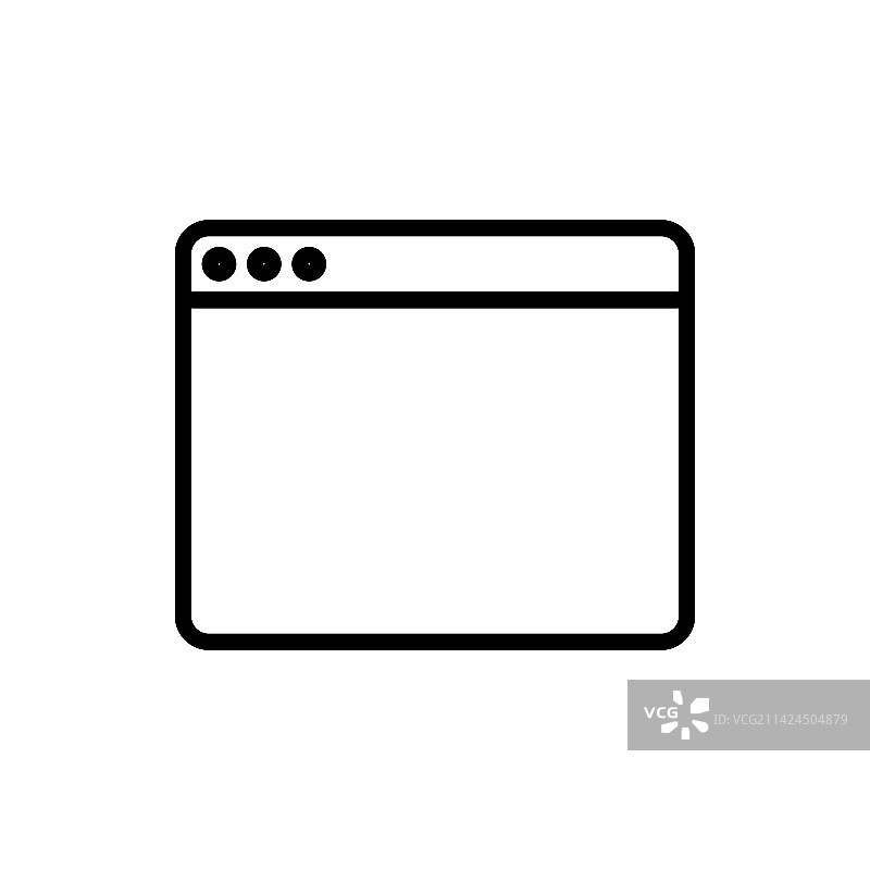 白色背景上隔离的程序图标线稿图片素材