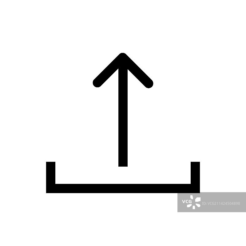 上传数据图标线稿（白色背景）图片素材