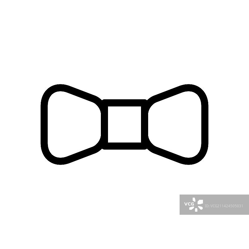 白色背景上的弓布图标线图片素材