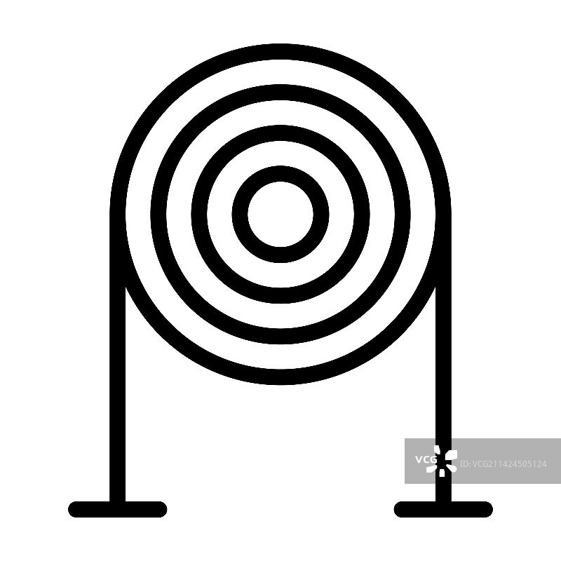 白色背景目标线图标图片素材