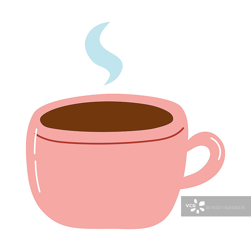 手绘咖啡杯图标图片素材