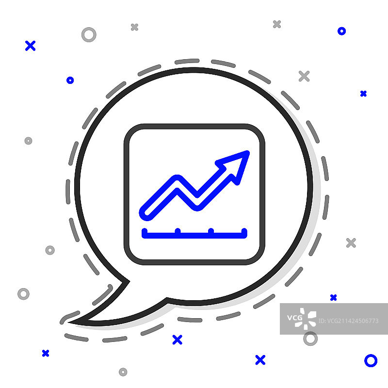 线条金融增长图标图片素材