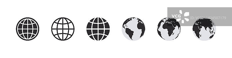 世界地球图标图片素材