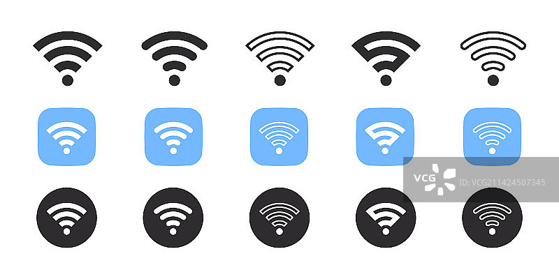 无线和Wi-Fi图标图片素材