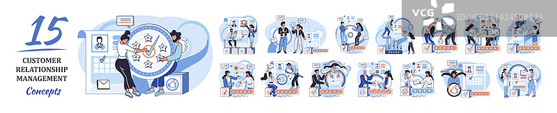 客户关系管理隐喻图片素材