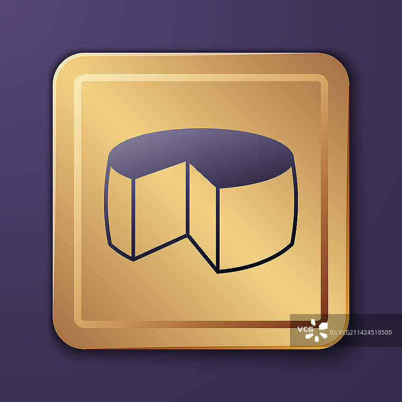 紫色背景上的紫色奶酪图标图片素材