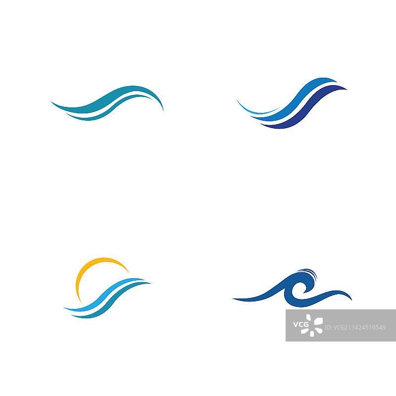 水波图标图片素材