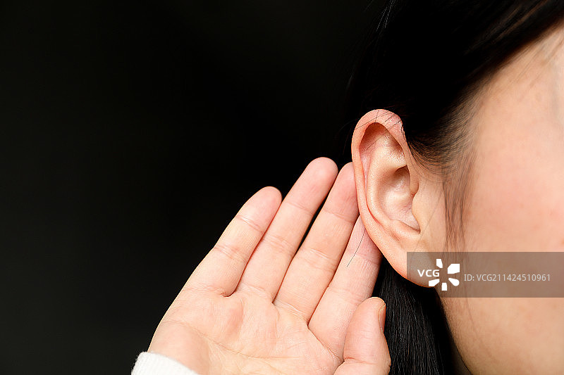 耳朵 聆听图片素材
