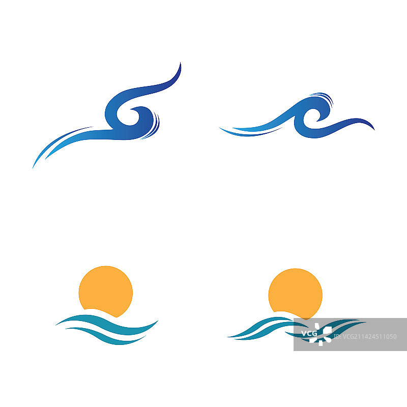 水波图标图片素材