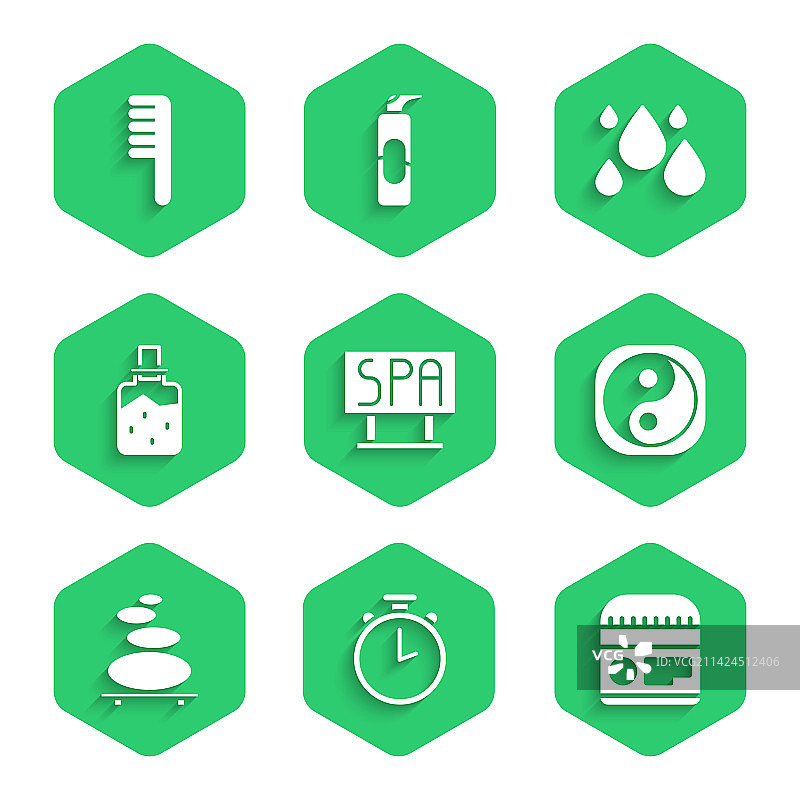 水疗沙龙招牌秒表面霜套餐图片素材