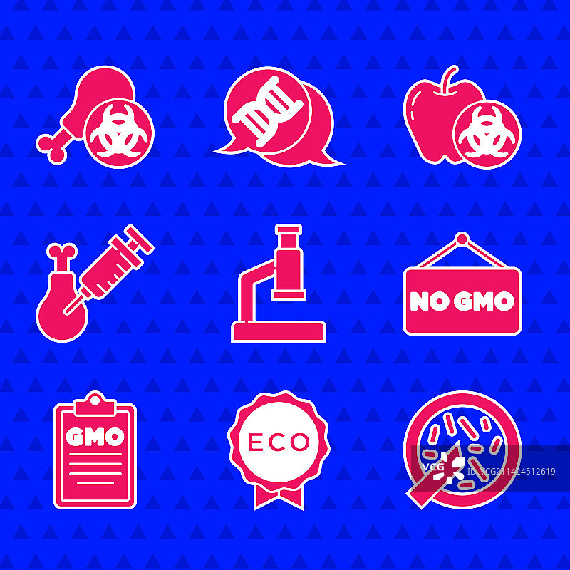 显微镜生态健康食品培养皿标签图片素材