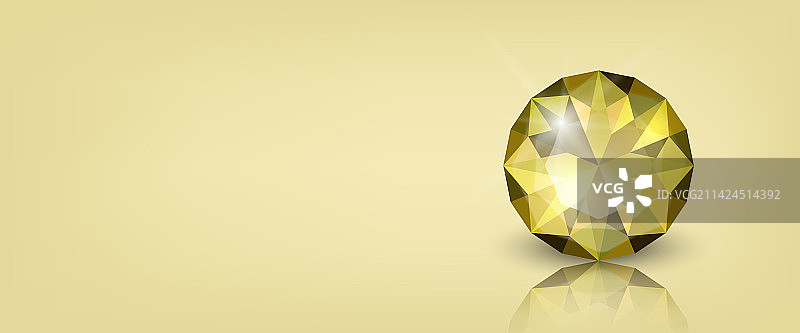 具有3D逼真效果的黄色横版banner图片素材