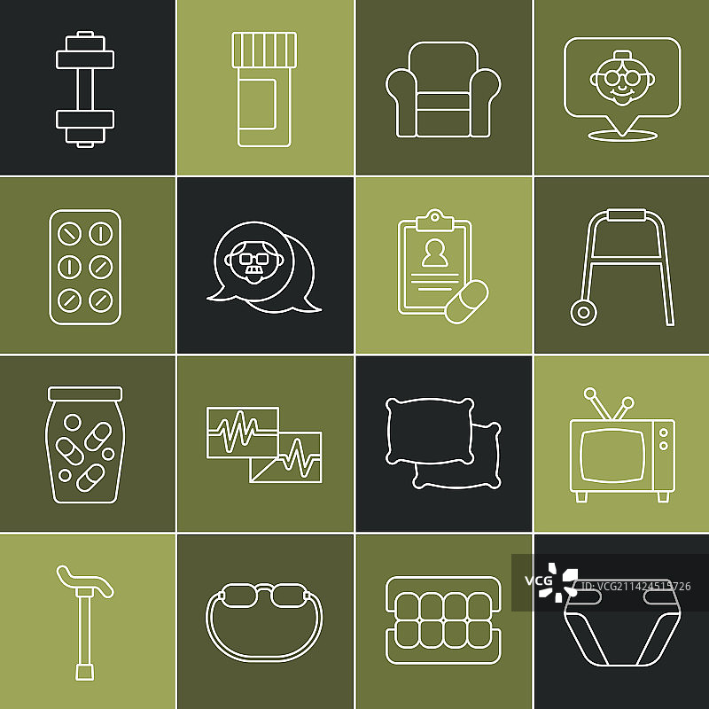 成人纸尿裤复古电视助步器扶手椅图片素材