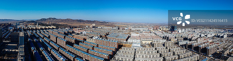 凌海市 地标 航拍 九华山公园 慈海寺 人民路图片素材