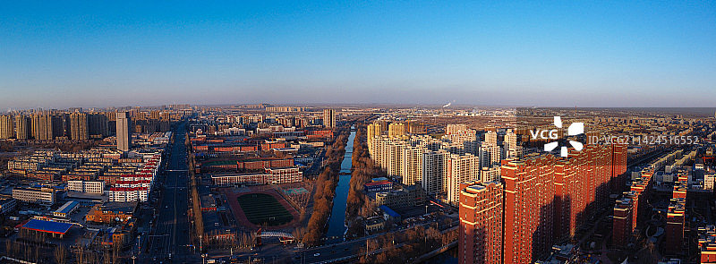 盘锦 兴隆台区 地标 航拍 城市图片素材