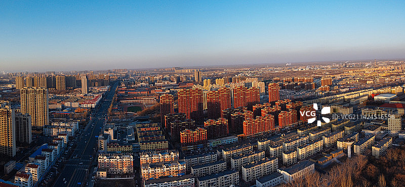 盘锦 兴隆台区 地标 航拍 城市图片素材