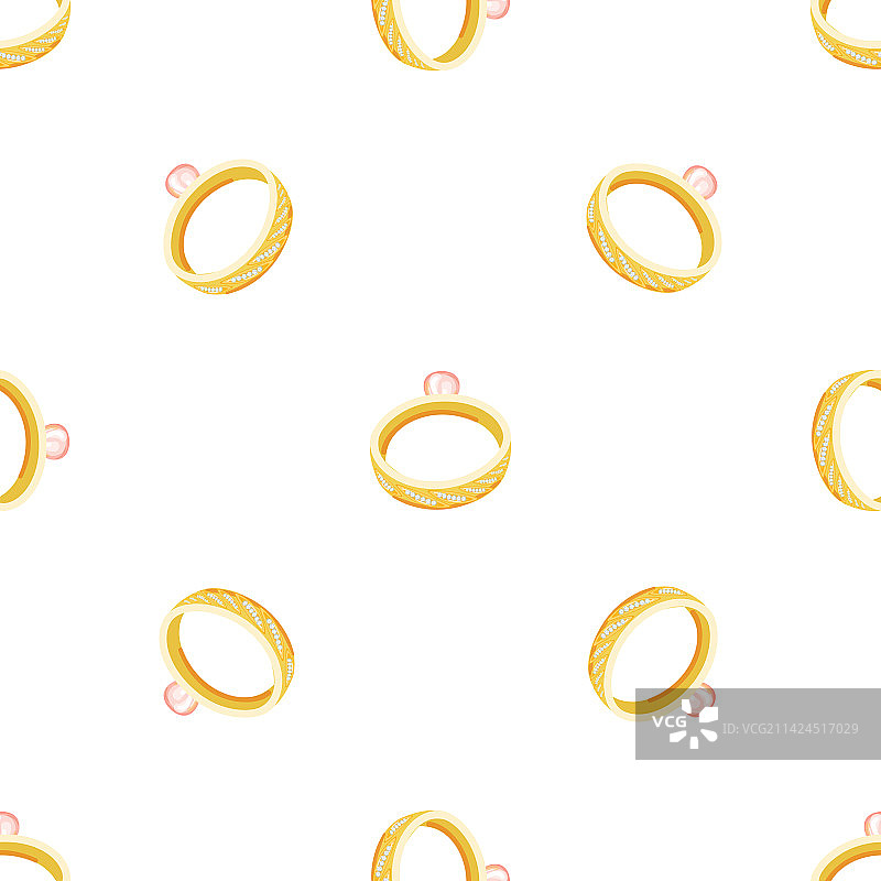 金戒指珠宝无缝图案图片素材