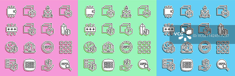 搜索NFT区块链技术图片素材