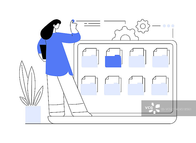 记录管理抽象概念图片素材