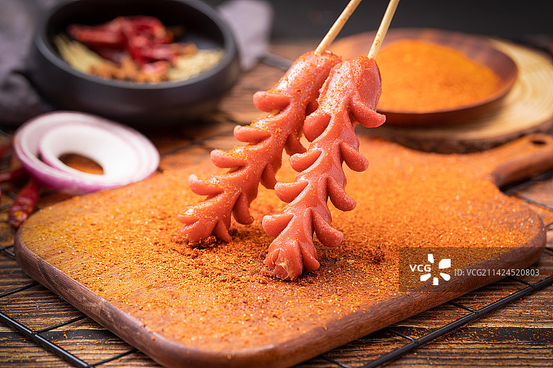 淀粉肠香肠开花肠图片素材