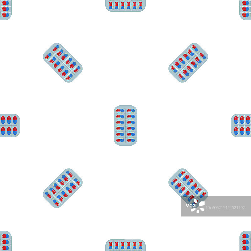 抗生素泡罩包装无缝图案图片素材