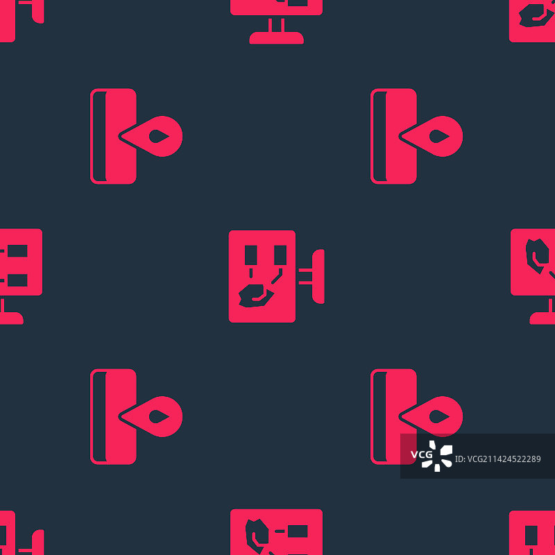 油田和土壤分析无缝图案套装图片素材