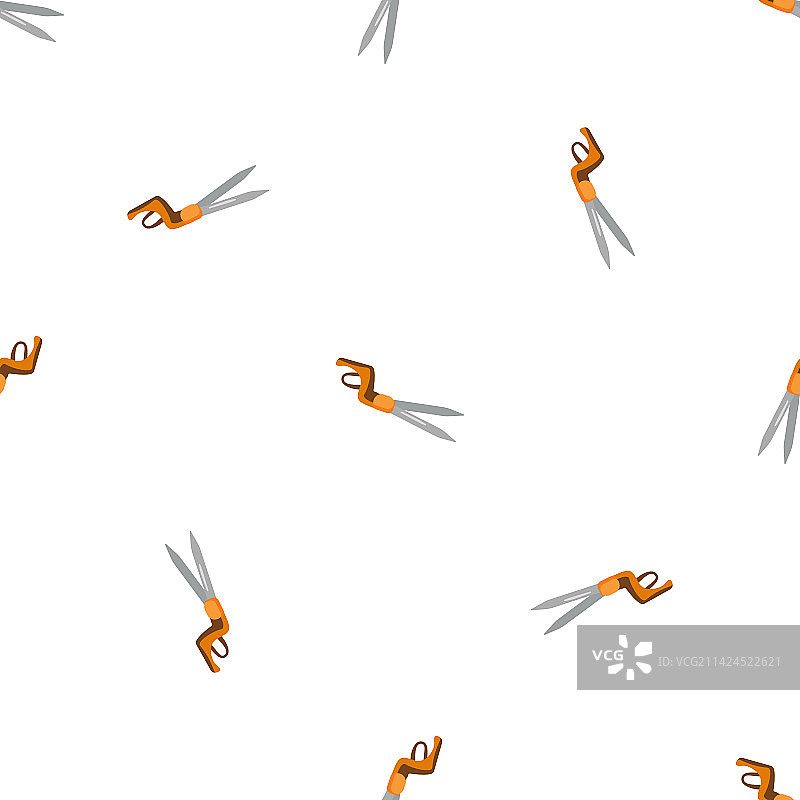 灌木剪刀无缝图案图片素材