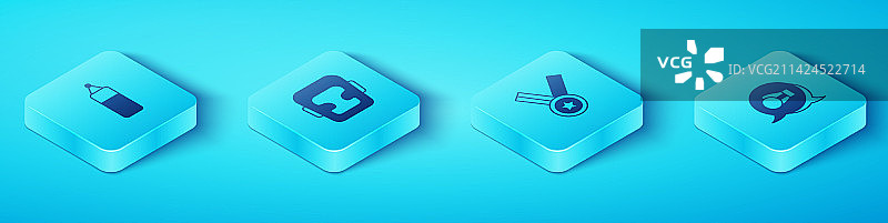 2.5D拳击沙袋头盔手套套装图片素材