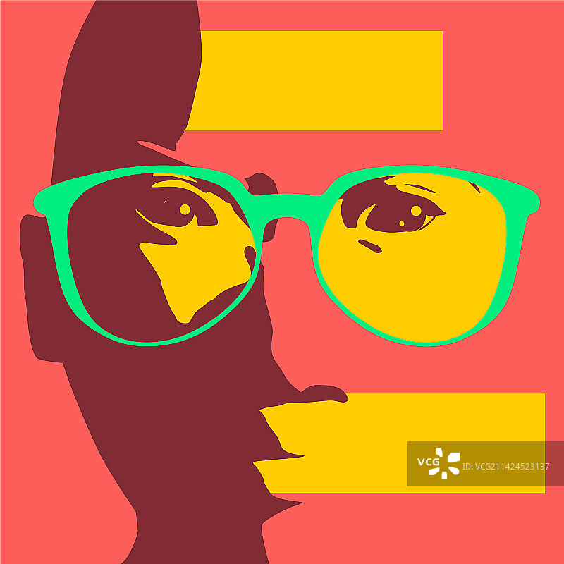 女性头部美容和时尚剪影图片素材