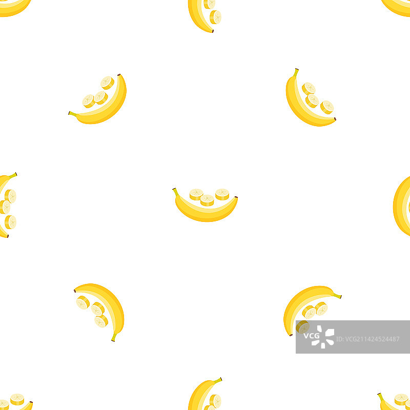 完整香蕉图案无缝图片素材