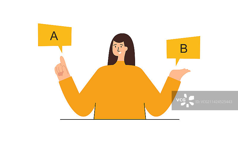 两种选择困境概念图片素材
