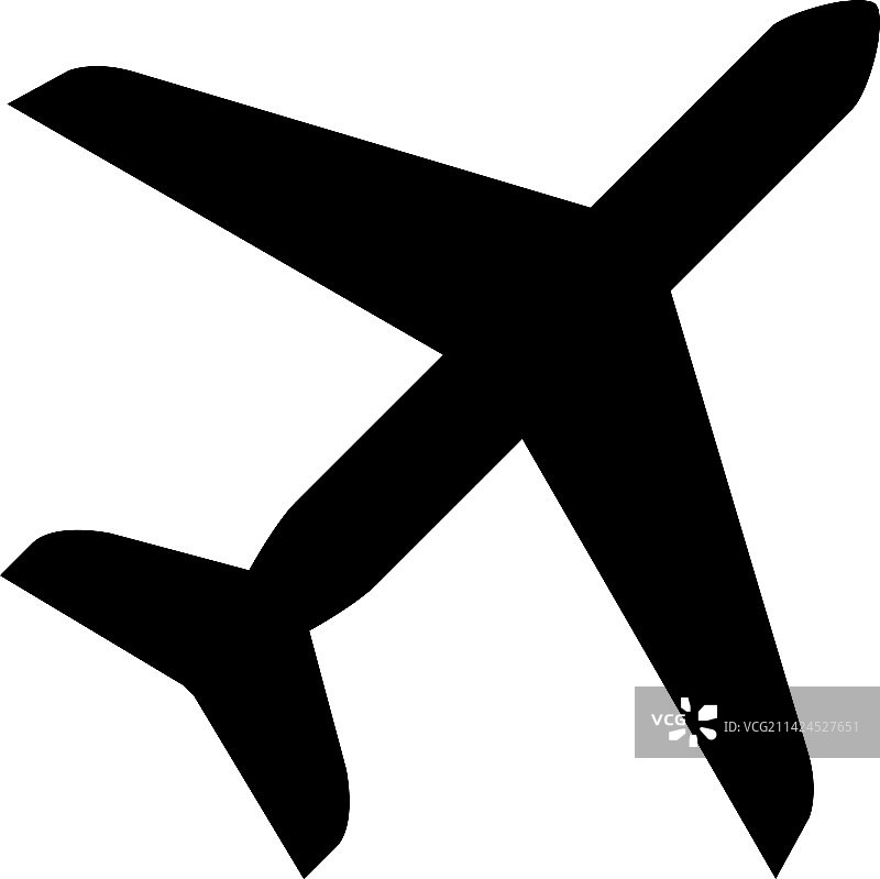 现代扁平风格的飞机图标图片素材