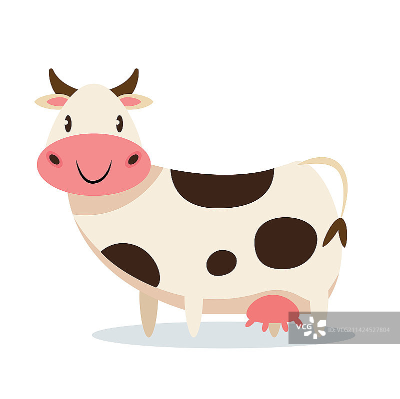 奶牛卡通形象图片素材