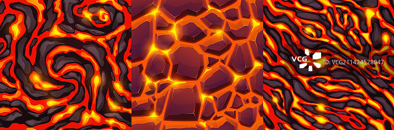 熔岩和石头的纹理图片素材