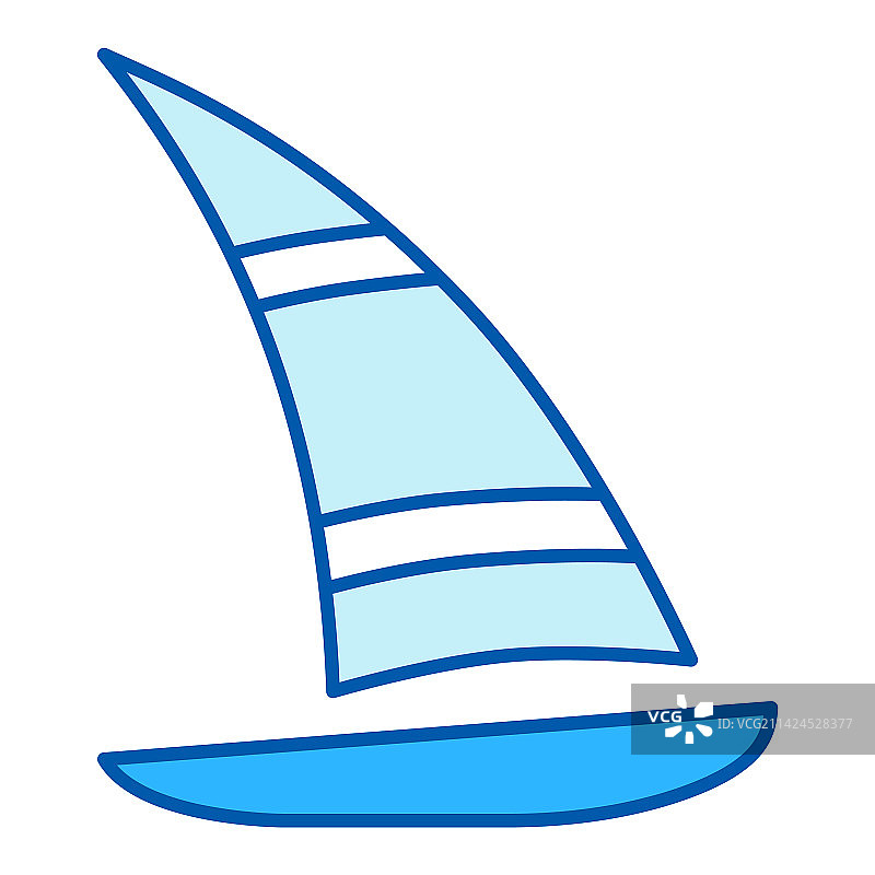 三角帆船图片素材