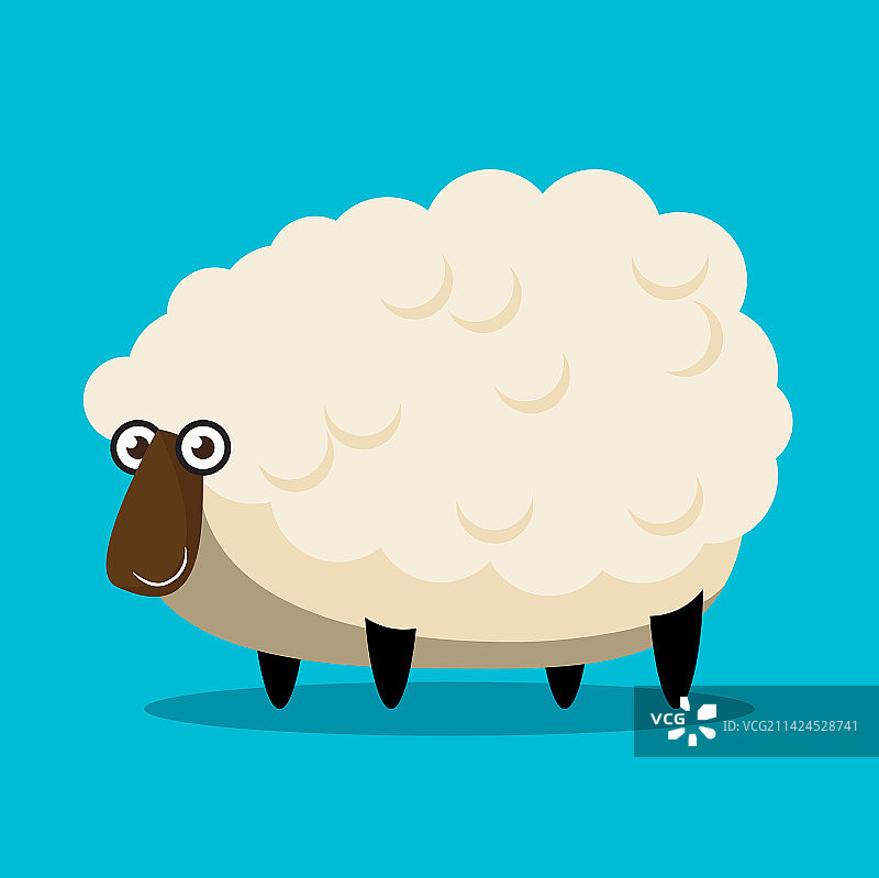 绵羊卡通角色图片素材